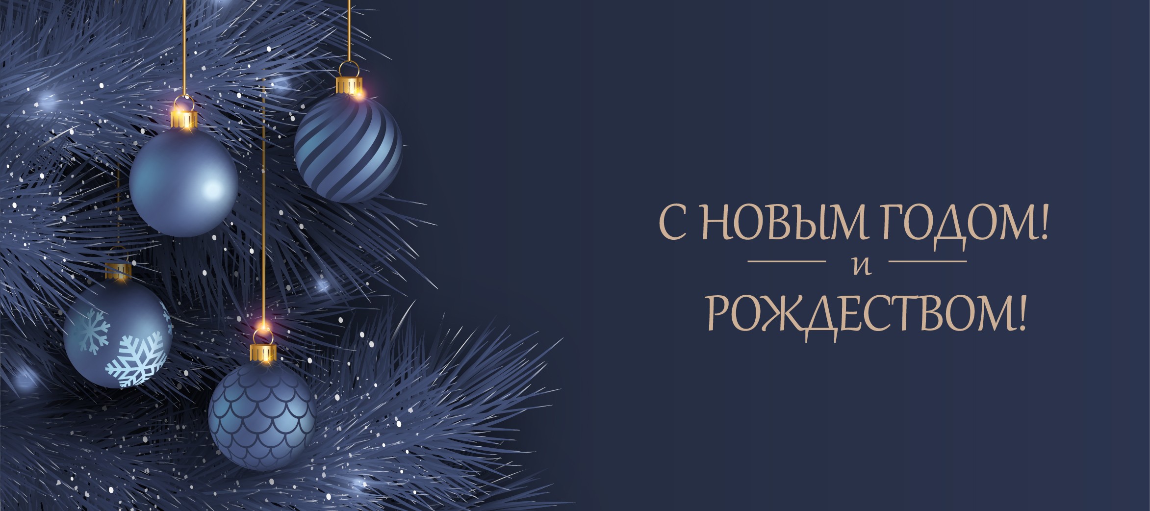 Поздравляем с наступающим Новым годом и Рождеством!